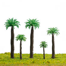 100pcs/lot 4.5cm 1/300 Scale Plastic Miniature Architecture Model New Palm Tree 2024 - buy cheap