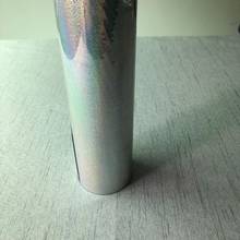 Impressão quente do teste padrão das agulhas do pinheiro da cor de prata da folha holográfica da folha de carimbo quente do lase de shiping livre no papel ou no plástico 16cm x 120m 2024 - compre barato