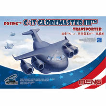 Meng mPLANE-007 C-17 Globemaster III Transporter Q Edition Assembly Plane Model Kits Plastic Building Kit Hobby Toy Kits DIY 2024 - buy cheap