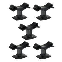 5 Count Plastic Referee Whistle Finger Grip Black Basketball Soccer Whistles 2024 - buy cheap