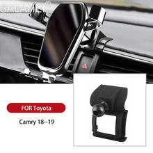 GPS Adjustable Gravity Car Styling Phone Holder Air Vent Mount Mobile Phone Stand Holder For Toyota Camry 2018 2019 2024 - buy cheap