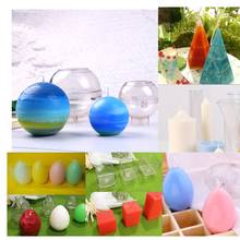 Clear Plastic Candle Making Model Candle Moulds DIY Candle Soap Clay Craft Tools 2024 - buy cheap
