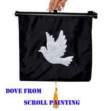 Dove From Scroll Painting Magic Tricks Fire Appearing Magica Professional Magician Stage Illusions Gimmick Props trucos de magia 2024 - buy cheap