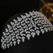 Classic 3A CZ Cubic Zirconia Royal Luxury Wedding Bridal Tiara Crown Women's Party  Hair Accessories 2024 - buy cheap