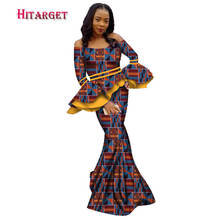 Conjuntos de saia africano para mulher dashiki bazin riche retalhos 2 peças conjuntos flor babados roupas tradicionais africanas wy2351 2024 - compre barato