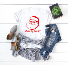 Где мой Хо, Рождественская футболка смешные 100% хлопок цитаты tumblr унисекс в винтажном стиле для женщин гранж графический модная футболка топы, футболки 2024 - купить недорого