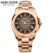 AGELOCER Original Collection Self-wind Mechanical Men Watches Power Reserve 80 Hours Luxury Automatic Watch Rose Gold 316L Steel 2024 - buy cheap