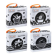 4 Pack High Contrast Soft Books, Black and White Images Encourage Infant Development Toys for Babies and Toddlers from 3 Months 2024 - buy cheap