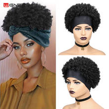 Wignee Headband Short Spiral Curl Human Hair Wigs For Black Women Remy Brazilian Glueless Natural Brown Hair African Hairstyles 2024 - buy cheap