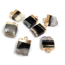 New 1PC Natural Stone Trendy Agates Pendants Necklace Pendant for Jewelry Making DIY Necklace Size15x25mm 2024 - buy cheap