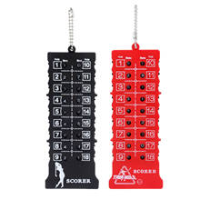 1Pc Plastic 18 Hole Golf Putt Stroke Scorer Counter Portable Golf Score Card Scoreboard Scorer Mark Indicator Tool With Keychain 2024 - buy cheap