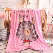 Baby Flannel Double Thicken Blankets Newborn Wrap Plush Quilts Children Cartoon Air Conditioning Blanket Crib Bedding Sheets 2024 - buy cheap