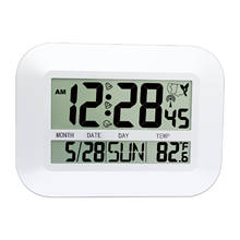JIMEI H149C-WWVB Digital  LCD Alarm Clock With USA Radio controlled Large Display Temperature Calender for household 2024 - buy cheap