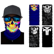 High Elastic Seamless Bandana 3D Skull Cycling Tube Face Shield Neck Gaiter Outdoors Motorcycle Bandanas Headband Magic Scarfs 2024 - buy cheap