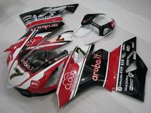 Carroçaria de injeção para ducati panigale preto branco vermelho 899 1199 2012 2013 2014 carenagem 899r 1199r 899s 1199s 12 13 14 kits corpo 2024 - compre barato