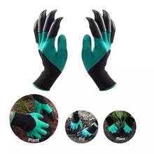 1 Pair 4/8 Hand Claw ABS Plastic Garden Rubber Gloves Gardening Digging Planting Durable Waterproof Work Glove Outdoor Gadgets 2024 - buy cheap