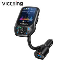 VicTsing BH346 Bluetooth Transimitter Handsfree Calling Bluetooth Adapter with QC3.0 Fast Charge for Car FM Transmitter Radio 2024 - купить недорого