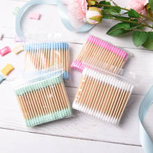 25/100Pcs/lot Cosmetic Cotton Swab Stick Double Head Ended Clean Cotton Buds Ear Clean Tools For Children Adult 2024 - buy cheap