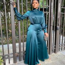 Wide Leg Jumpsuit Women Rompers Bodysuit Long Sleeve High Waist Bodycon Jumpsuit Dungarees Vestidos 2020 Outfits African Clothes 2024 - buy cheap