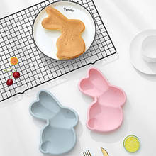 Пасхальной тематике для пирожных кролик Динозавр из силиконы штамповый Альпака и пряничным человечком шоколада, торт, желе, силиконовая форма для пудинга 2024 - купить недорого