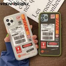 DHL Hot Express 50th Anniversary Edition, чехол с этикеткой для iPhone 11 12 Pro MAX XS 7 8 plus, роскошный мягкий жесткий чехол с эффектом потертости 2024 - купить недорого