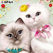 Daimond pintura quadrado completo/broca redonda gatos amantes diamante strass bordado pintura ponto cruz mosaico imagem m668 2024 - compre barato