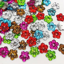 13mm 50pcs/Lot Multicolor Flower Design Acrylic Rhinestone, Crystal Cabochons, Jewelry Accessories For Diy Decoration T06 2024 - buy cheap
