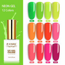 RS NAIL15ml Gel Nail Polish Neon Color Nail Art Gel Polish UV Soak off Luminous Gel Lacquer Varnishes for Professional Manicure 2024 - buy cheap
