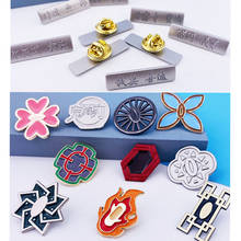 Anime Demon Slayer Cosplay Badges Kimetsu No Yaiba Kamado Tanjirou Button Brooch Pins Accessories Props Collection 2024 - buy cheap