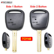 New Remote Key Shell Case Smart Car Key Housing Side 1/2 Button for Toyota Carina Estima Harrier with TOY48 Uncut Blade 2024 - buy cheap