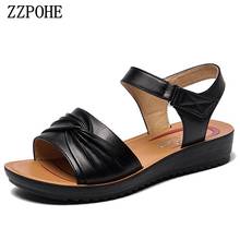 ZZPOHE 2019 new women's sandals summer flat women's pregnant women non-slip sandals middle-aged mother shoes 2024 - buy cheap