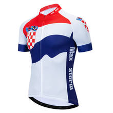 New Team Croatia Cycling Jersey Customized Road Mountain Race Top max storm mtb jersey 2024 - buy cheap