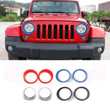 MOPAI ABS Car Exterior Front Headlight Light Lamp Cover Decoration Stickers for Jeep Wrangler JK 2007-2017 Car Styling 2024 - buy cheap