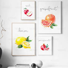 Fruit Simple Canvas Painting Pear Pomegranate Home Decoration Wall Picture Kitchen Interior Modern Posters and Prints Wall Art 2024 - buy cheap