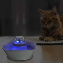 Bebedouro para animais de estimação com luz de led, fonte bebedouro inteligente para cães e gatos, com cortar automaticamente a energia elétrica quando falta de água 2024 - compre barato