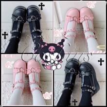 Realmente! Devmicro sapato estilo morcego, sapato de plataforma punk demon dark goth kawaii calçados 5.5cm pu 2024 - compre barato