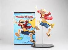 Anime um pedaço macaco. d. luffy jumping palha chapéu pvc figura de ação coleção modelo brinquedo 2024 - compre barato