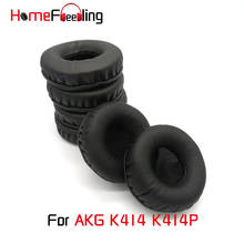 Homefeeling-almohadillas para los oídos AKG K414 K414P, almohadillas redondas universales, piezas de repuesto de cuero, almohadillas para los oídos 2024 - compra barato