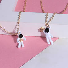 Universe Astronaut Chain Necklaces for Women Men Small Star Pendants Necklaces Handmade Jewelry  Valentine's Day Gifts 2024 - buy cheap