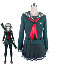 Danganronpa 2: desespero, peko, kit escolar, uniforme de marinheiro, roupa tops, fantasias de anime 2024 - compre barato