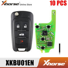 Xhorse-mando a distancia XKBU01EN para Buick Flip, 4 botones, versión en inglés, 10 unids/lote 2024 - compra barato