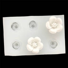 1pc 6 Mini Flowers Silicone Mold UV Epoxy Resin Pendant Craft Mould For Jewelry Making Decoration Mold 2024 - buy cheap