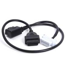 Cabo conector obd2 obd, extensão de 16 pinos, macho para fêmea, diagnóstico de carro, adaptador e cotovelo com leitor de código elm327 2024 - compre barato