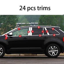 stainless steel car window chrome trims for ford edge 2008 2009 2010 2011 2012 2013 2014 1st generation 2024 - buy cheap