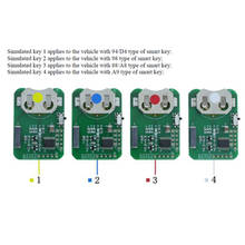 Obdstar-simulador de chave inteligente para toyota, se aplica ao veículo com 94/d4 98 88/a8 a9, tipos, funciona com x300, dp/x300, dp plus 2024 - compre barato