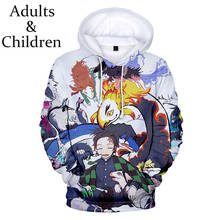 New Ghost Blade boy girl fashion 3D hoodie man woman popular comfort hoodie autumn Demon Slayer    winter sweatshirt 2024 - buy cheap