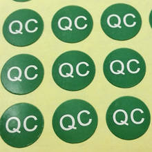 4000 шт./лот 10 мм КК самоклеящаяся бумажная этикетка-наклейка для контроля качества, зеленого цвета, артикул FA06 2024 - купить недорого