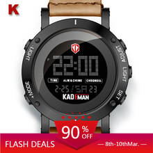 HOT SALE LED Dual Time Watch Men Ten Year Battery Digital Mens Wristwatches Waterproof 12 24 Hours Alarm Clock montre homme 2024 - buy cheap