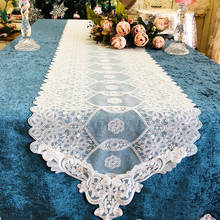 New American style dining table Runner coffee table decoration lace table flag TV cabinet hollow cover towel simple tablecloth 2024 - buy cheap