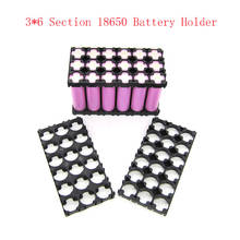 10 peças 3*6 células 18650 baterias espaçador concha radiante suporte de calor de plástico suporte de 18650 baterias 2024 - compre barato